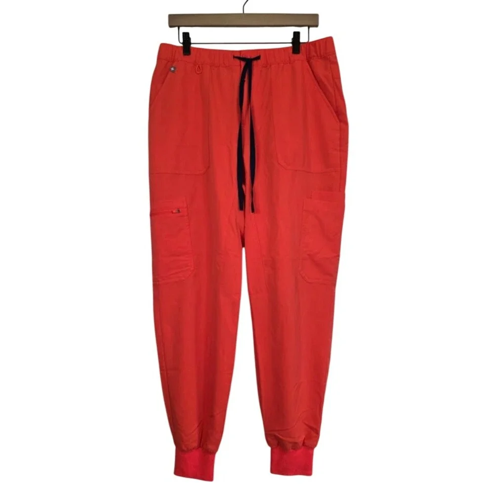 Figs Mens Large Tansen Scrub Pants Orange M22SW2018 Cargo Joggers PO 5127
